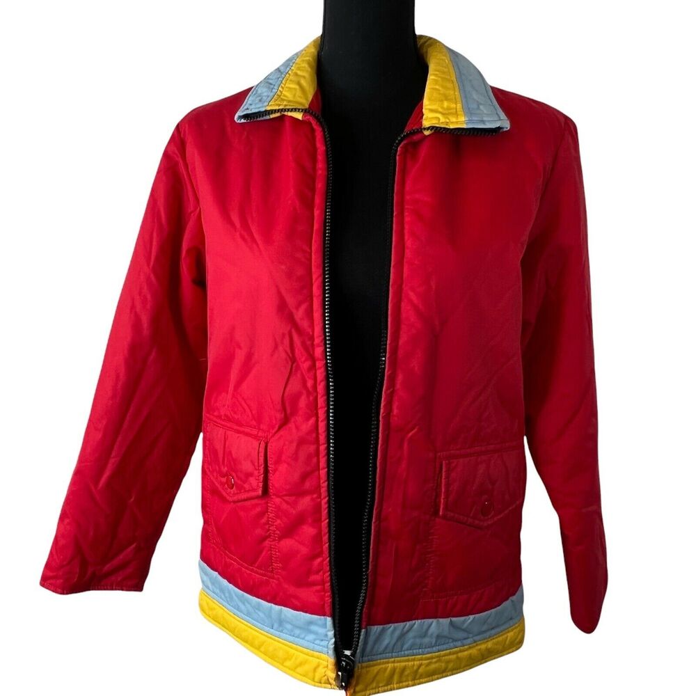 Vintage 1970's‎ Hot Dog Boulder Colorado Classic Red Ski Jacket Sz 14